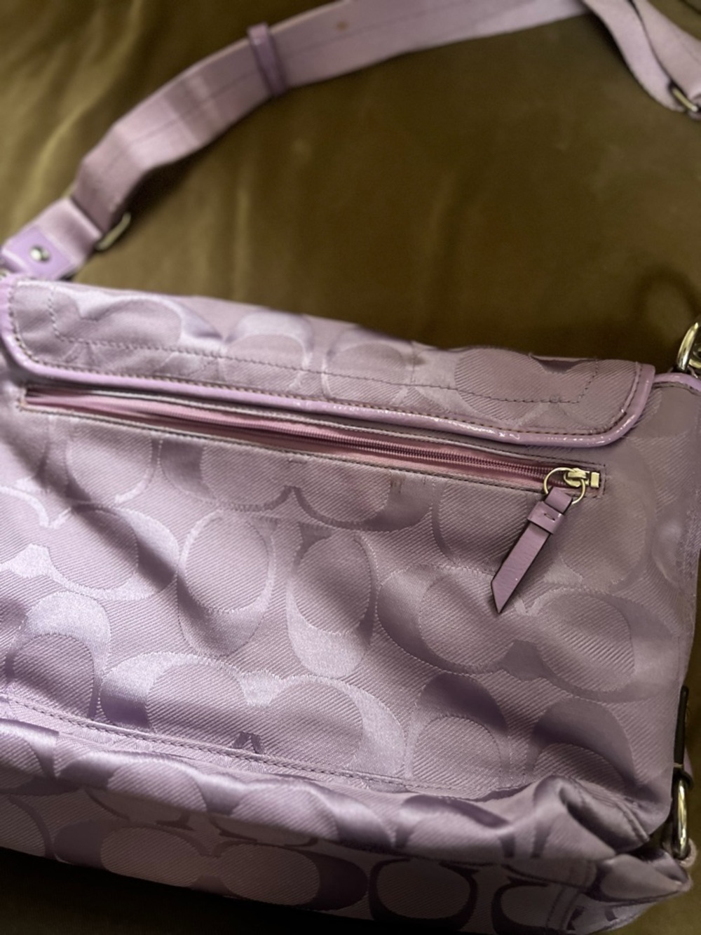 Coach Vintage Lavender Laptop Shoulder Bag - Picture 4 of 5